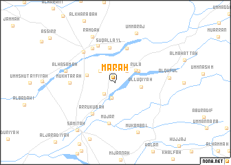 map of Marāḩ