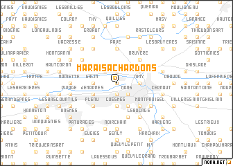 map of Marais à Chardons