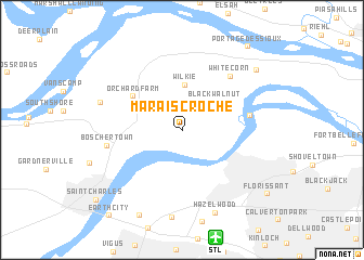 map of Marais Croche