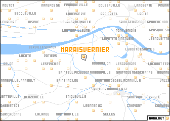 map of Marais-Vernier