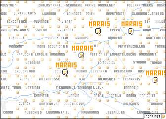 map of Marais