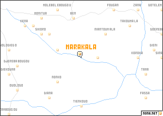 map of Marakala