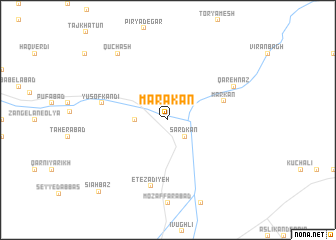 map of Marākān