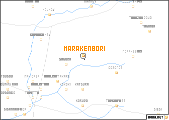 map of Maraken Bori