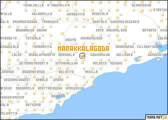 map of Marakkalagoda