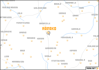 map of Marako