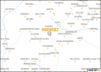 map of Mar‘anāz