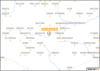 map of Marañón