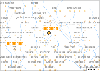 map of Marañón