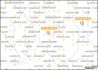 map of Marañón