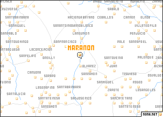 map of Marañón