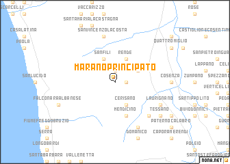 map of Marano Principato