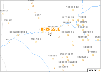 map of Marassué