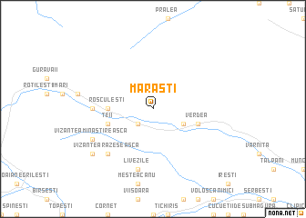 map of Mărăşti