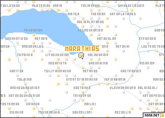 map of Marathiás