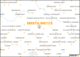 map of Marats-la-Petite