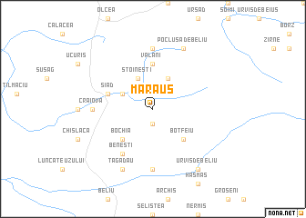 map of Mărăuş