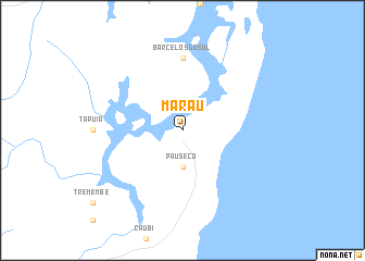 map of Maraú