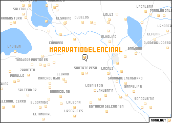 map of Maravatío del Encinal