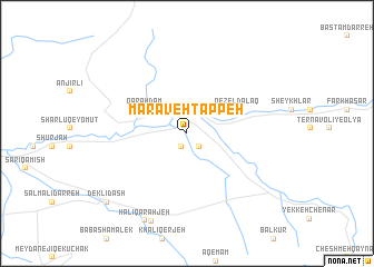 map of Marāveh Tappeh