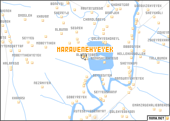 map of Marāveneh-ye Yek