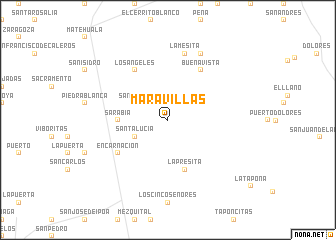 map of Maravillas