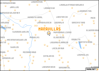 map of Maravillas