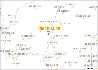 map of Maravillas