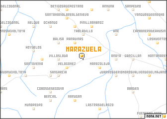 map of Marazuela