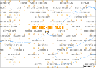 map of Marbach am Walde