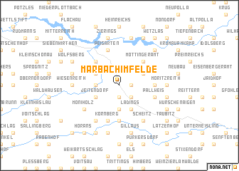 map of Marbach im Felde