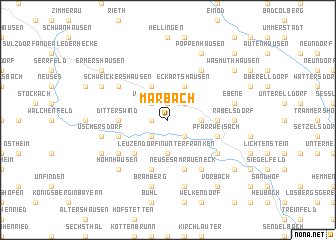 map of Marbach