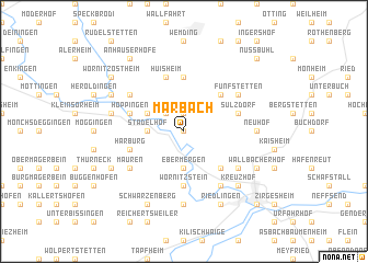 map of Marbach