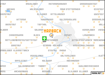 map of Marbach