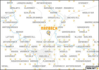 map of Marbach