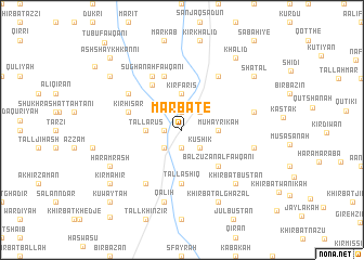 map of Marbâte