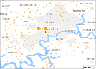 map of Marble City