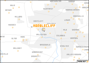 map of Marble Cliff