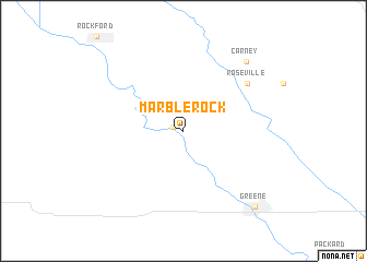 map of Marble Rock