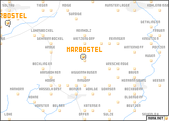 map of Marbostel