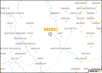 map of Marboz