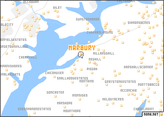 map of Marbury