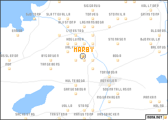 map of Mårby