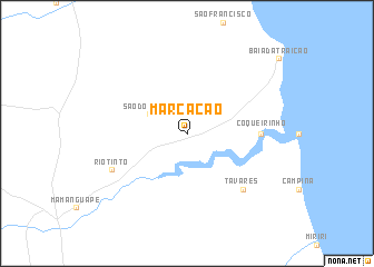 map of Marcação