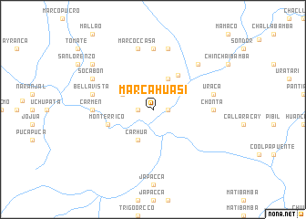 map of Marcahuasi