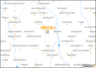 map of Marcali