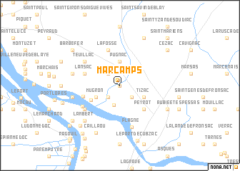 map of Marcamps