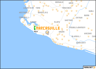 map of Marcasville