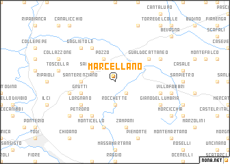 map of Marcellano