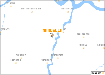 map of Marcella